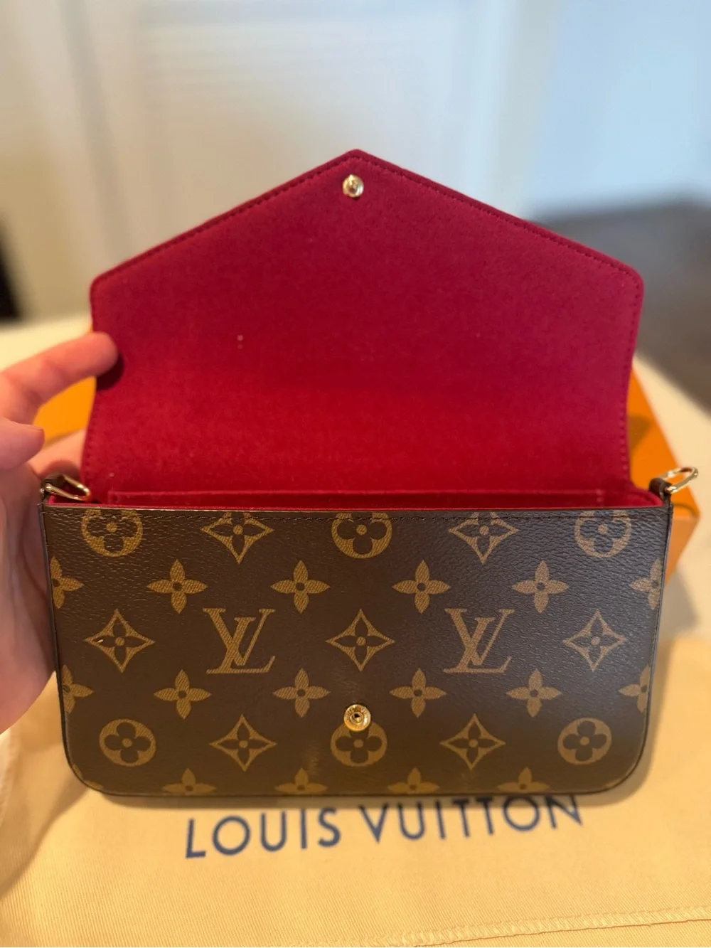 Louis Vuitton Pochette Félicie Monogram Brown - Great Condition